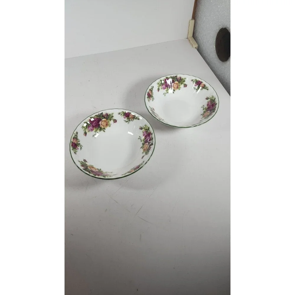 Royal Albert OCR Set Of 2 Micro Oatmeal Bowls Cereal Soup 6 1/4